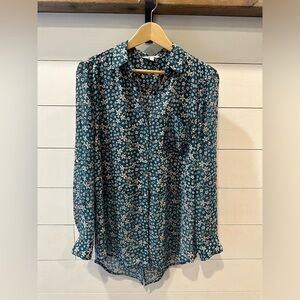 Candies Floral Blouse- size Large